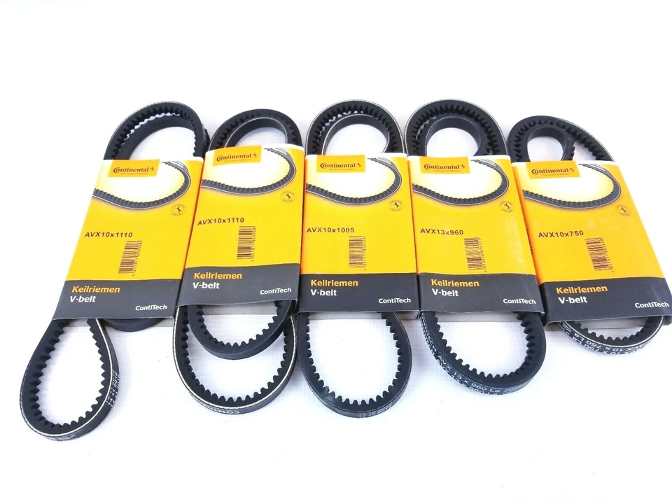 Mercedes Benz R107 W126 560SL 560SEC SEL 86-89 Continental Belt Kit 5 Belts NEW - Image 2 of 2