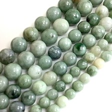 Natural Canadian Jade Canada Round Bead 15" Strand 6mm 8mm 10mm Gemstone Jewelry