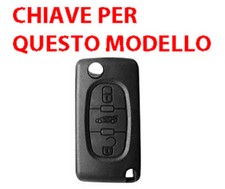 Custodia Telecomando Auto 2 Pulsanti Per Peugeot E Citroen: Guscio Chiave Di Ricambio Per 107 206 207 306 406 407 806 E C1 C2 C3 C4 C5