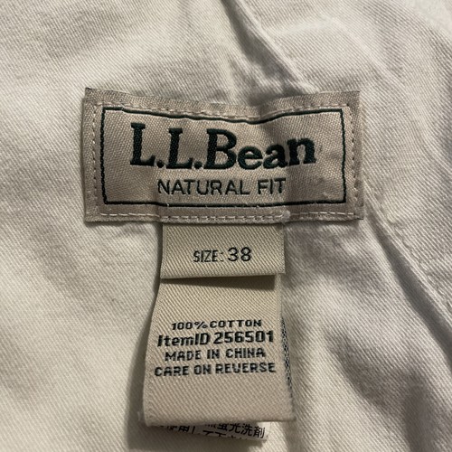 LL Bean Cargo Shorts Mens 38 Khaki Cotton Natural Fit Outdoor Hiking Travel - Picture 3 of 9