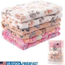 3 Pack Soft Warm Fleece Blankets Dog Cat Pet Throw Sleep Mat Puppies Kittens New
