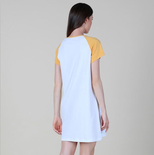 TERRA Pigiama camicia da notte donna manica corta cane taglia S M L XL Maryhome - Foto 2 di 2