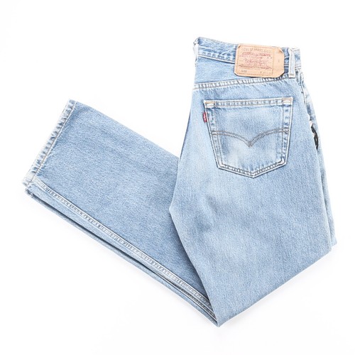 Vintage LEVI'S 501 Customised Blue Denim Regular Straight Jeans Womens W33  L30 | eBay