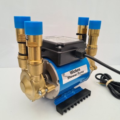 Grundfos Wickes 2.0 Bar Heavy Duty Twin Impeller Brass Positive Shower Pump  | eBay