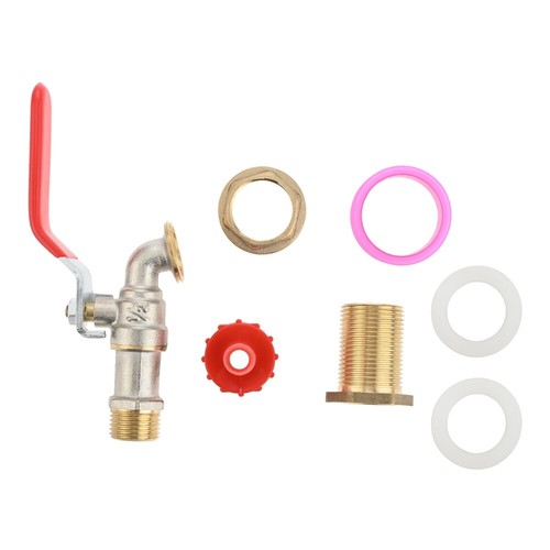 Rain Barrel Spigot Diverter Kit for Rain Water Barrel Irrigation Garden