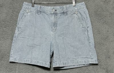 #ad #ad Lauren Jeans Co Seersucker Shorts Womens Size 10 Polo Ralph Lauren Chore Shorts $34.99