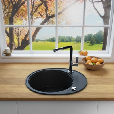 LINDBERGH® Granit Spüle Schwarz