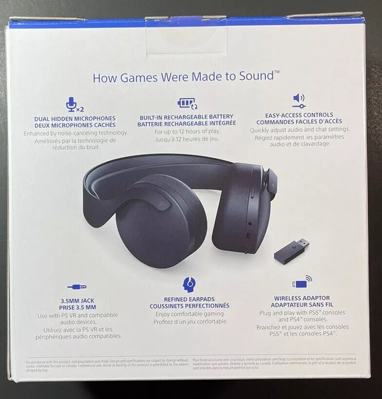 Official Sony Pulse 3D Wireless Headset for PS4 PS5 PSVR Official Sony Pulse 3D Wireless Headset for PS4 PS5 PSVR