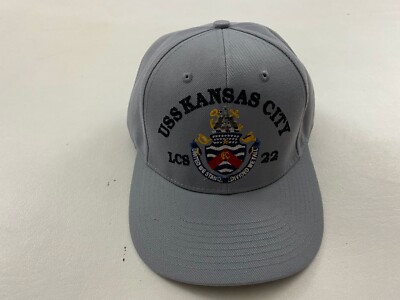 USS KANSAS CITY LCS 22 The Corps US Gray Baseball Cap One Size 