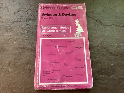Ordnance Survey Map Sheet 173 - Swindon And Devizes Cover A Bit Scuffed Map Good