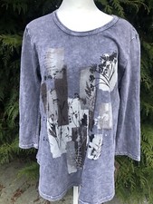 NWT Jess & Jane Small Stonewashed Gray Tunic Cotton Made in the USA