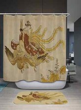 A Long, Feathery Skirt 3D Shower Curtain Polyester Bathroom Decor Waterproof