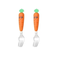 Toddler/Baby Forks 2 pack ~ Carrot toddler/baby forks