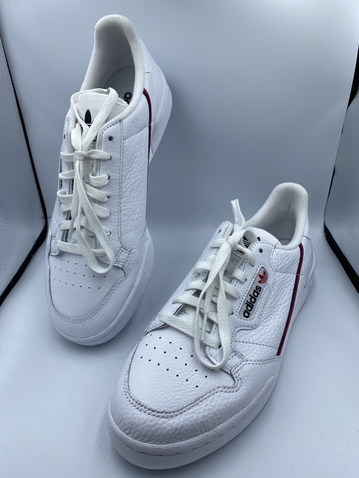 Size UK 10 - adidas Continental 80 White Navy Scarlet 2019 for sale online  | eBay