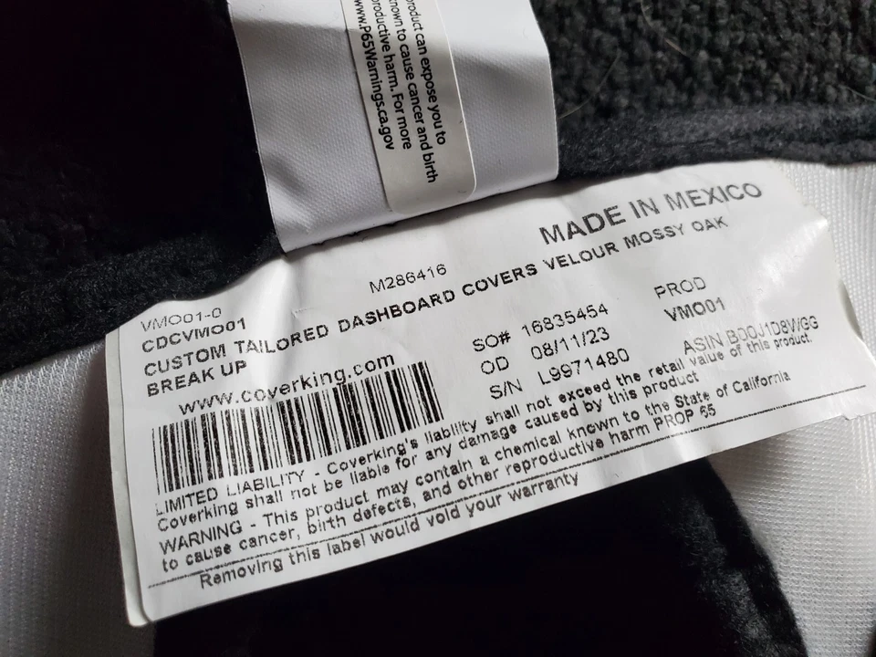 NUEVA cubierta de tapete de tablero de camuflaje de roble mossy para Dodge Ram 1500 Skanda 2006-08 Foto 4 de 4