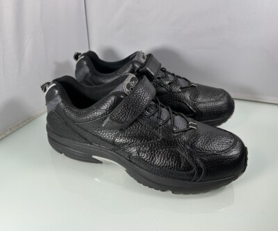Comfort Winner 5710 Mens Black Leather Orthopedic Lace Up