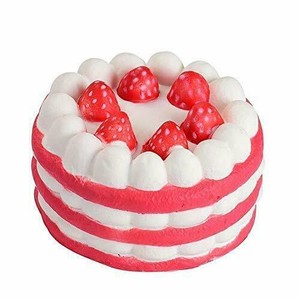 Giant Squishy Toys Gateau Fraise Jouet Kawai Anti Stress Decoration Ou Cadeau Ebay