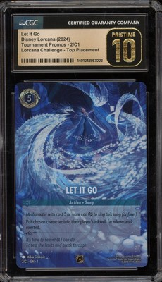 Disney Lorcana Let It Go DLC Foil Top Prize Promo 2/C1 CGC 10 PRISTINE