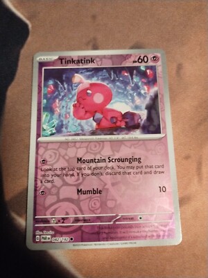 Tinkatink 082/182 Reverse Holo Common Paradox Rift Pokemon Near Mint