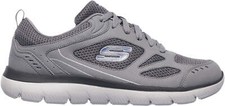 Skechers Summits South Rim Mens Training Shoes Grey Gym Workout Fitness Trainers