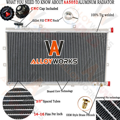 Aluminum Air to Water Radiator Air-Liquid Heat Exchanger Cooler 300x600 mm Size