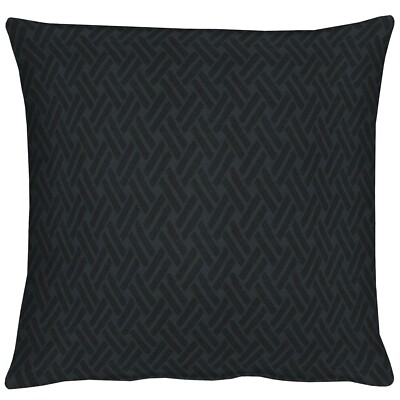 Kissenhülle Apelt Lodge schwarz (89) 40 cm x 40 cm waschbar Fischgrätenmuster