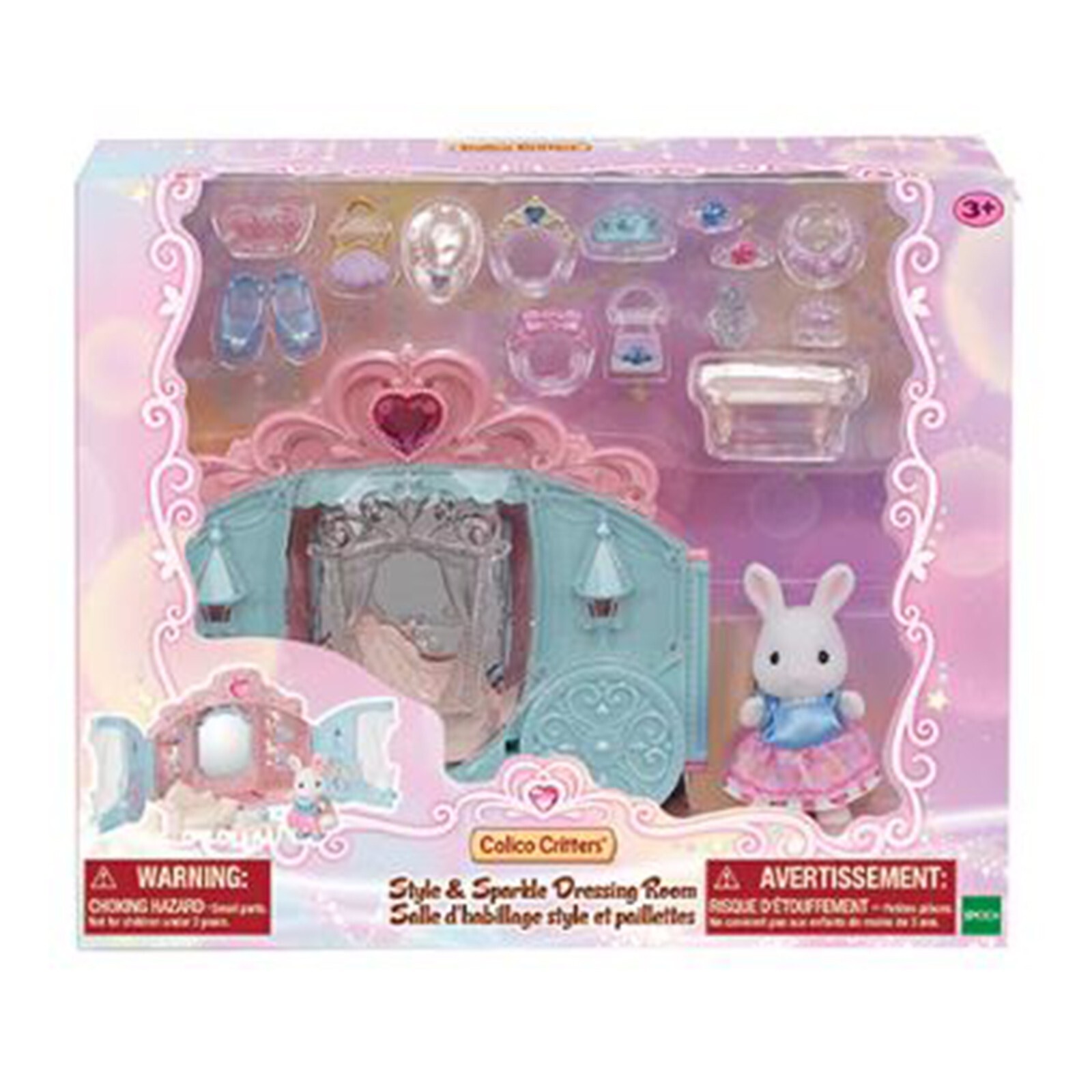 Игровой набор для раздевалки Calico Critters Style And Sparkle, НОВЫЙ В НАЛИЧИИ
