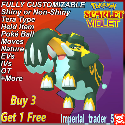 Pokémon Scarlet And Violet Shiny Copperajah W/ Best 6IV Customizable - Foto 5