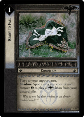LOTR TCG EOF Ents of Fangorn READY TO FALL 6R7 Foil + Regular Pair