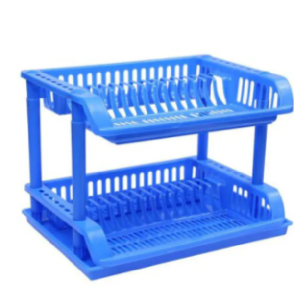 KITCHEN TIER DISH DRYING TRAY PLATE BOWL STORAGE RACK CUTLERY