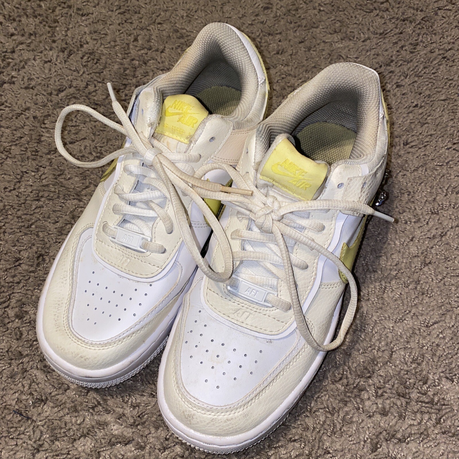 Nike Air Force 1 Pale Ivory Light Zitron Women's Size 8! DJ5197-100! AS-IS! SEE!