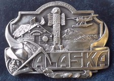 Siskiyou Pewter Buckle Alaska 1986 Commemorative Limited Edition 300/3000