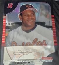 Bowman Chrome 2005 Sammy Sosa #135 Baltimore Orioles Facsimile Signature Card
