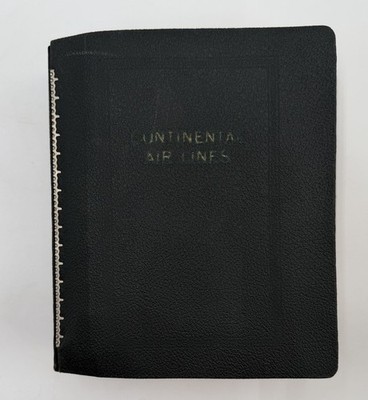 Continental Airlines Boeing 727 Manual VTG Bit Musty 