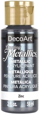 DecoArt Dazzling Metallics Acrylic Paint 2oz-Zinc