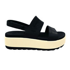 Womens 9 W9 Reef Water Vista Higher Platform Slingback Sandals Shoes PVC Free