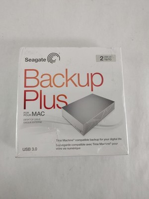 Neu Seagate SRD00F2 Backup Plus Desktop für Mac 2TB USB 3.0