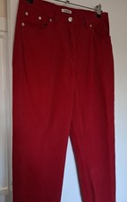 DAMART Straight Red Jeans. High Waisted. Great Condition.