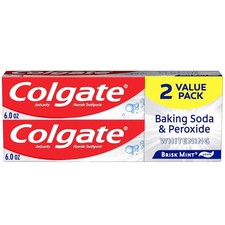 Colgate Baking Soda & Peroxide Toothpaste - 6 Ounce (Pack of 2) 0.50 per gallon