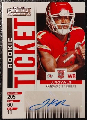 2025 Panini Select Contenders Rookie Ticket Jalen Royals RC Auto #18