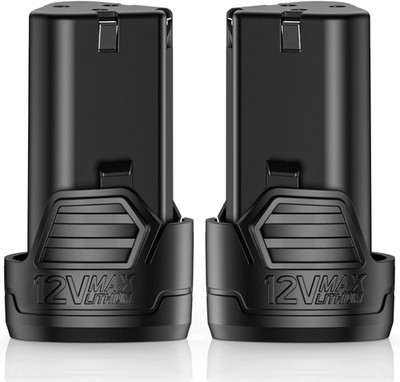 KIMO 2 Pack of 12V 2.0Ah Lithium-Ion Battery for KIMO 12V Ratchet Wrench, Brad N