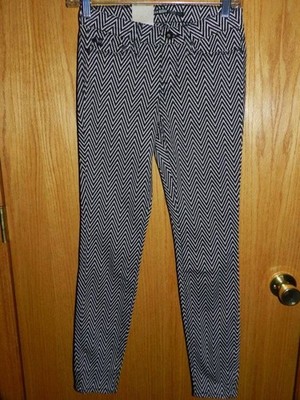 Women's BIG STAR Andrea Everest Mid Rise Zig Zag Print SKINNY JEANS NWT 25
