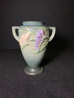Vintage Roseville Art Pottery Freesia Green Vase 121-8