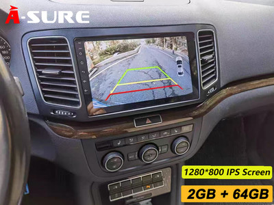 2+64GB Carplay Autoradio Android 14 Für VW Sharan 7N Seat Alhambra II 2010-2022