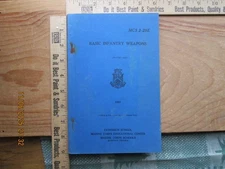 1957 MCS 2-29E Basic Infantry Weapons Marine Corps Educational Center Book