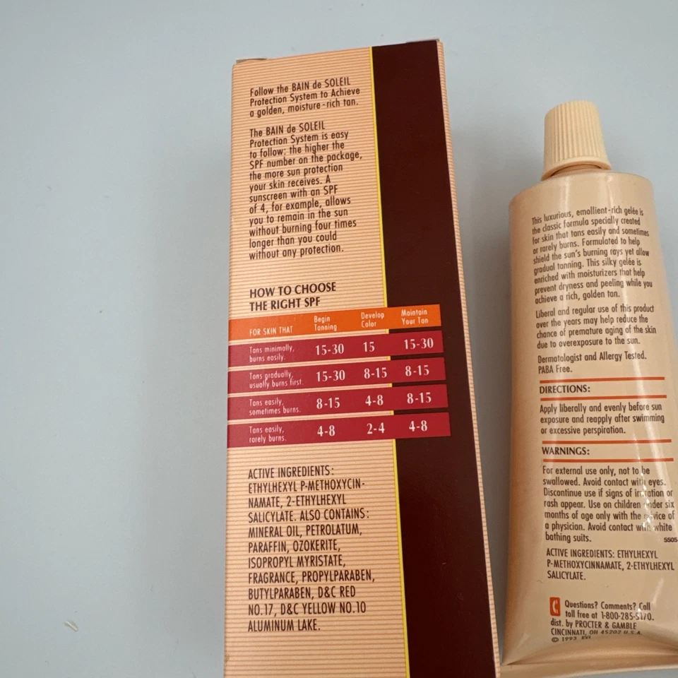 Bain De Soleil Orange Gelee SPF 4 Sunscreen 1993 - Image 4 of 4