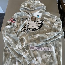 Authentic Nike Philadelphia Eagles 2024 Salute to Service Hoodie Camo SZ Medium