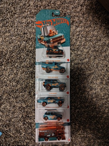 Hot Wheels 56th Anniversary - Coffret 5 Voitures Pearl & Chrome 2024, échelle 1:64, édition Collector