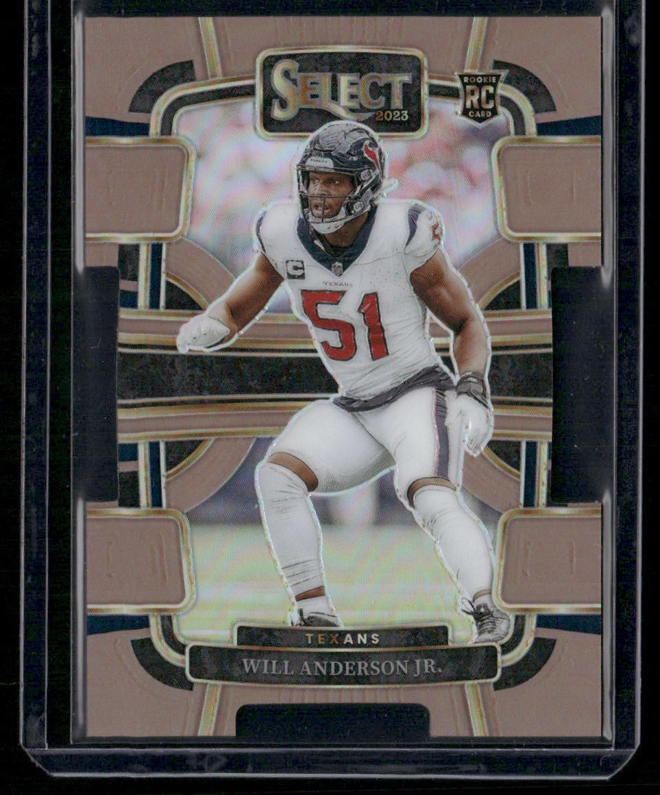 2023 Panini Select #40 Will Anderson Jr. Copper Prizms Die Cuts Rookie #/299