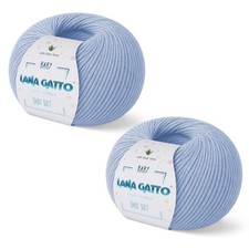 Fils à tricoter, 100% Pure Laine Vierge Mérinos Extrafine de Lana Gatto. Ligne